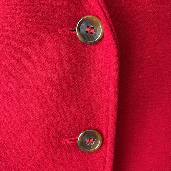 Vintage The Village Wool Flannel Schoolboy Blazer Size 8 - Picture 6 of 6